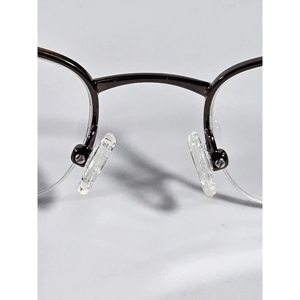 Dakota Smith Liberty Brown Women's 50-20-135 Metal Half Rim Eyeglasses Demo.
